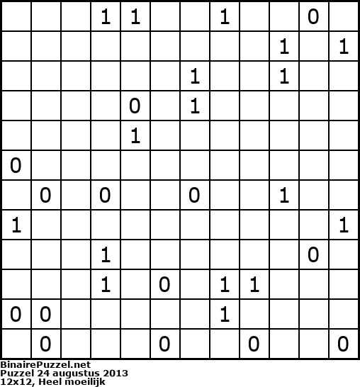 Binaire Puzzel