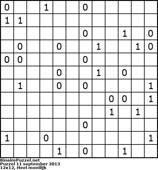 Binaire Puzzel