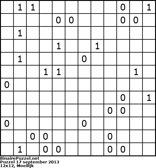 Binaire Puzzel