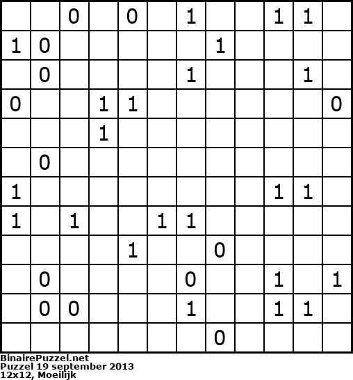 Binaire Puzzel
