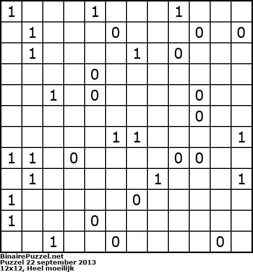 Binaire Puzzel