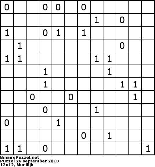 Binaire Puzzel