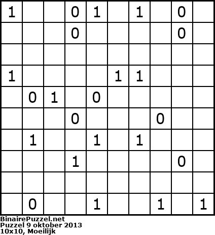 Binaire Puzzel
