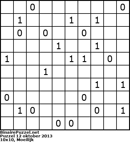 Binaire Puzzel