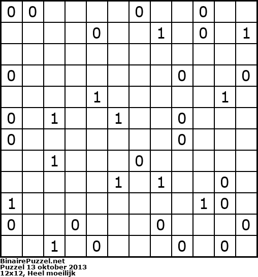 Binaire Puzzel