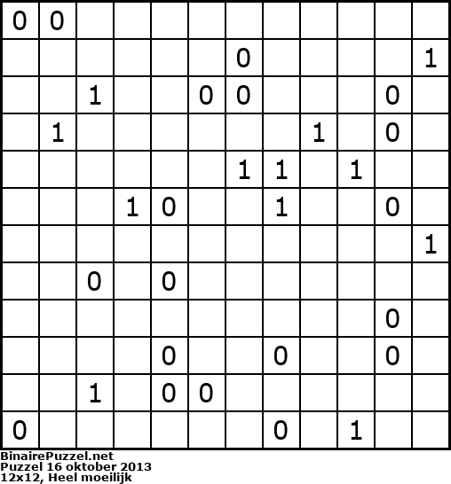 Binaire Puzzel