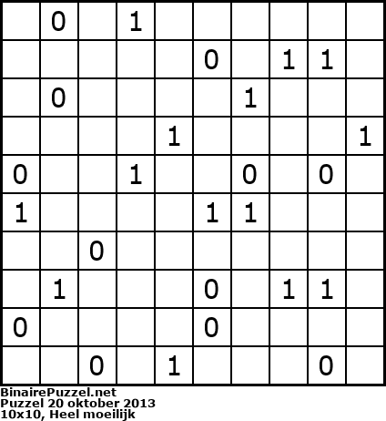 Binaire Puzzel
