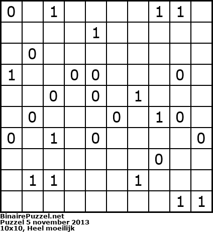 Binaire Puzzel