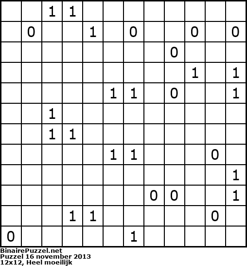 Binaire Puzzel