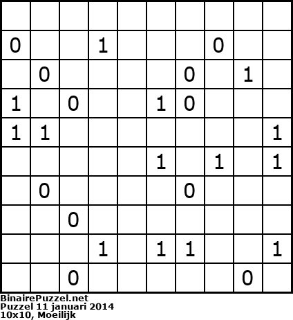 Binaire Puzzel