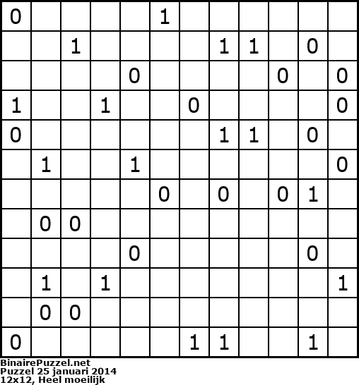 Binaire Puzzel