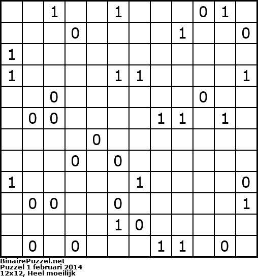 Binaire Puzzel
