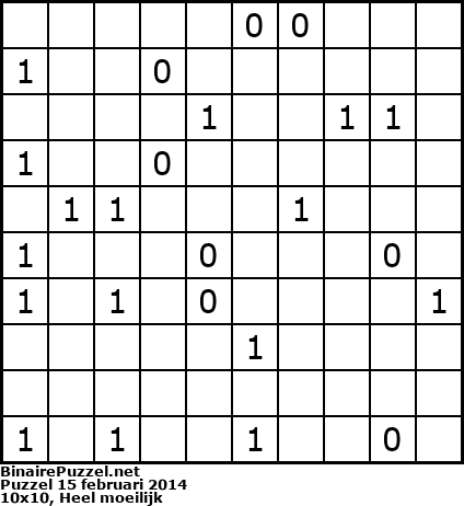 Binaire Puzzel