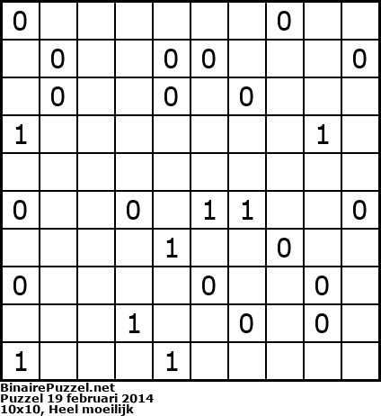 Binaire Puzzel