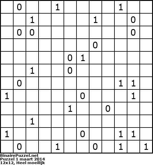 Binaire Puzzel