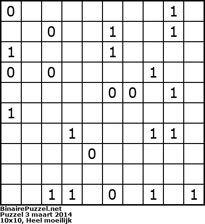 Binaire Puzzel