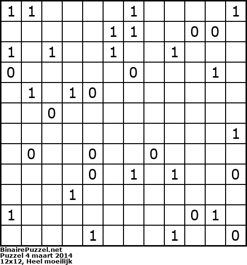 Binaire Puzzel
