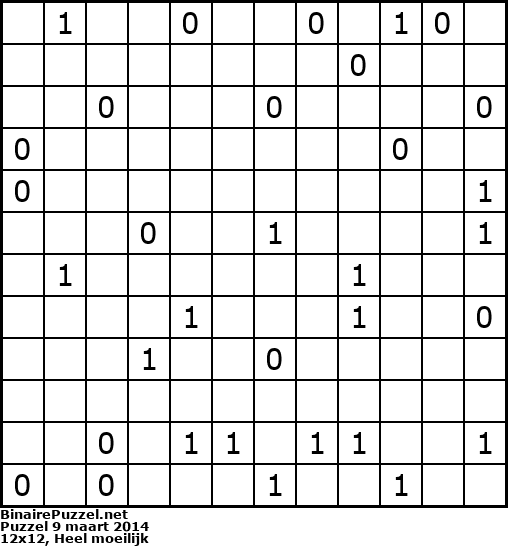 Binaire Puzzel