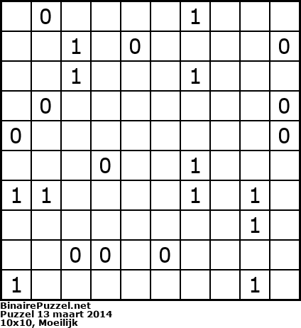 Binaire Puzzel