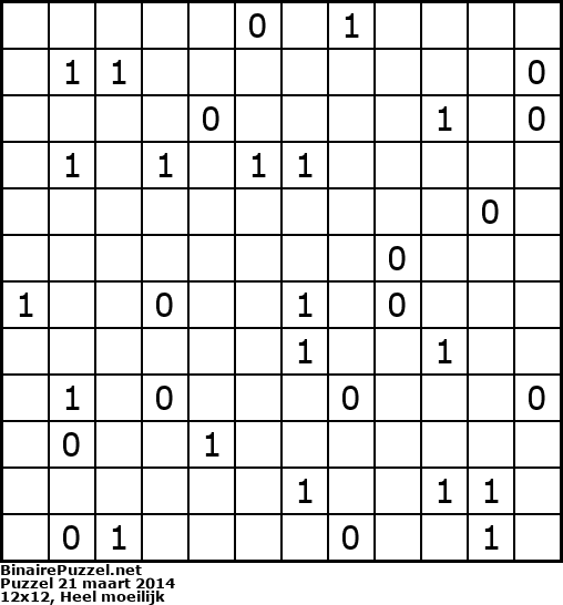 Binaire Puzzel