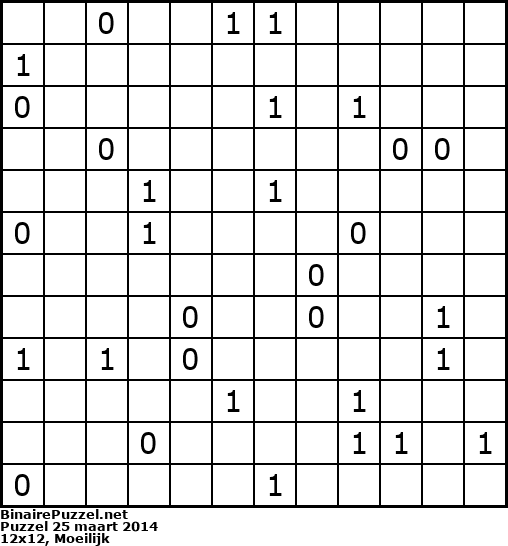 Binaire Puzzel