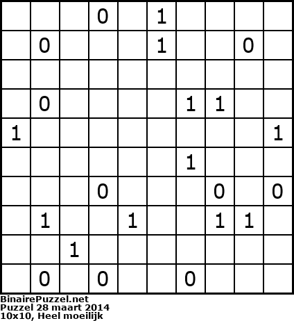 Binaire Puzzel