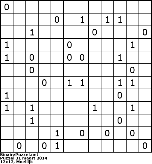Binaire Puzzel