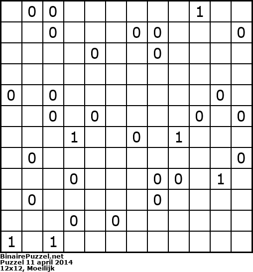 Binaire Puzzel