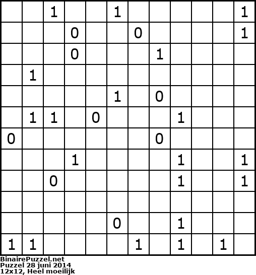 Binaire Puzzel