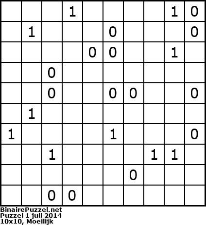 Binaire Puzzel