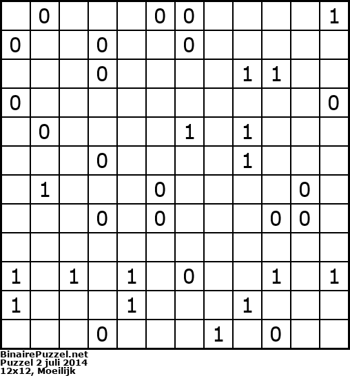 Binaire Puzzel