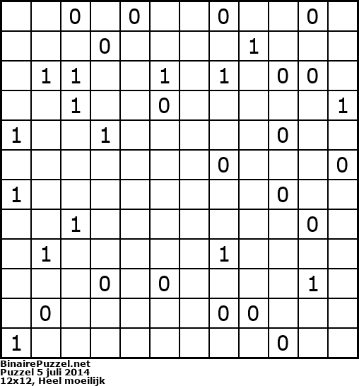 Binaire Puzzel