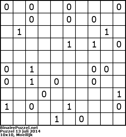 Binaire Puzzel