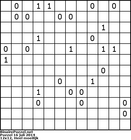 Binaire Puzzel