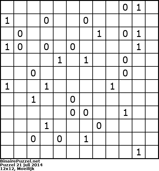 Binaire Puzzel