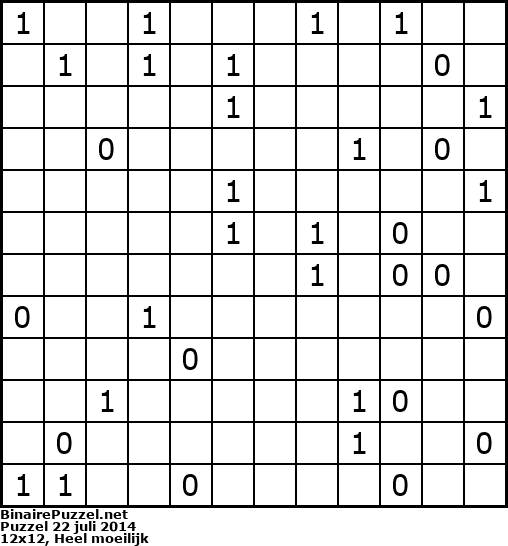 Binaire Puzzel