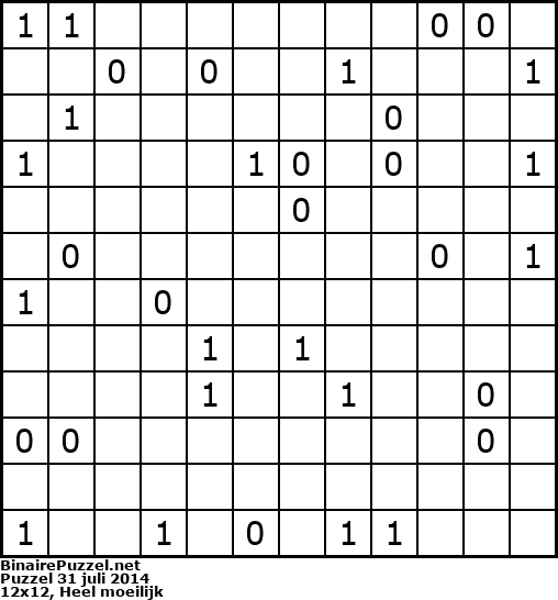 Binaire Puzzel
