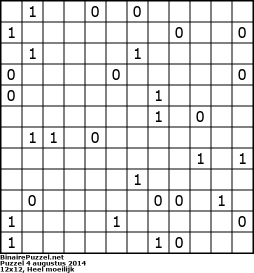 Binaire Puzzel
