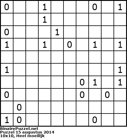 Binaire Puzzel