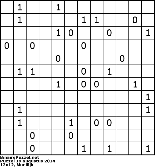 Binaire Puzzel