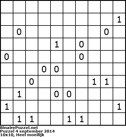 Binaire Puzzel
