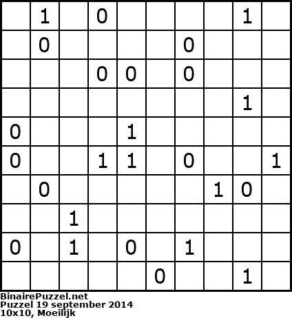 Binaire Puzzel