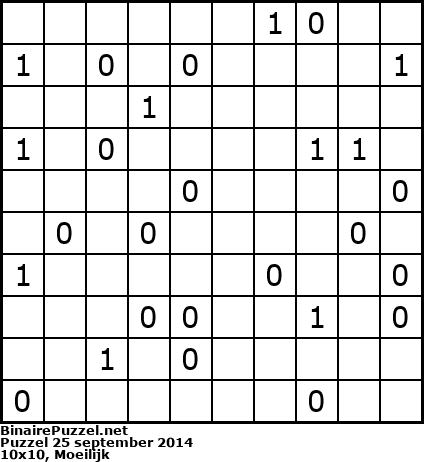 Binaire Puzzel