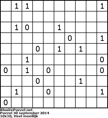 Binaire Puzzel