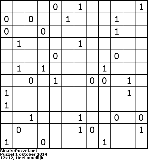 Binaire Puzzel