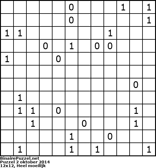 Binaire Puzzel
