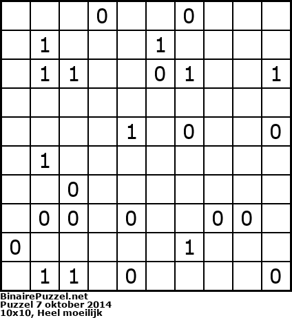 Binaire Puzzel