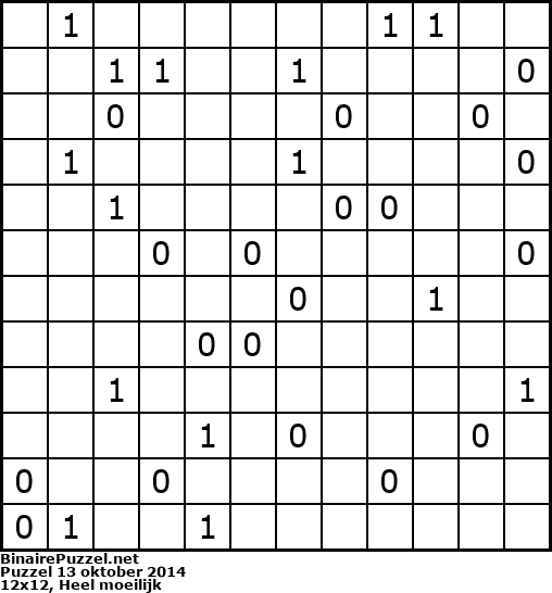 Binaire Puzzel