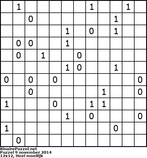 Binaire Puzzel