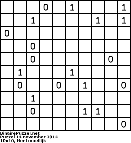 Binaire Puzzel